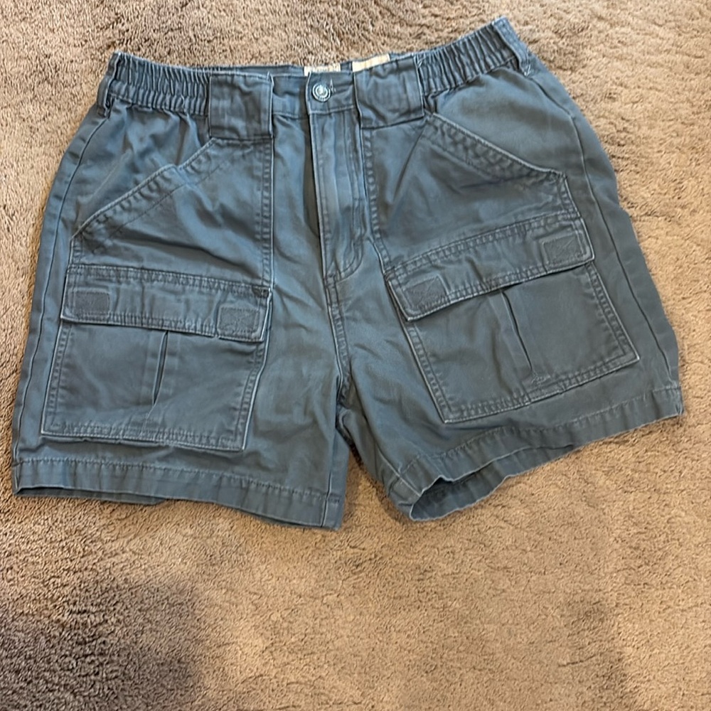 Cabela's Cargo Shorts Men's Size 32 Grey Multi 6 Pockets. Heavy Weight, Outdoors